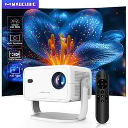 projector native, auto focus, and keystone correction, wifi6, portable home cinema