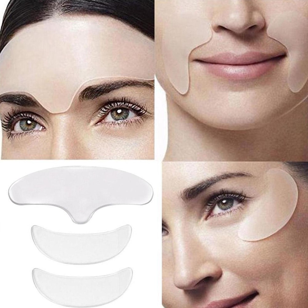 Reusable Anti-Wrinkle Forehead Silicone Patch Soft, Comfortable & Portable Facial Care Mask for Skin Treatment