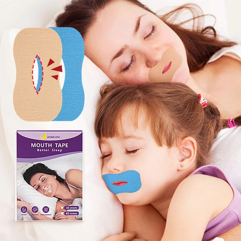 AntiSnoring Mouth Patch For Adults Children Breath Better Sleep Deeper Enjoy Restful Nights 0