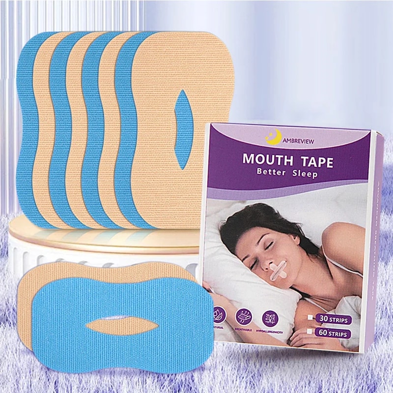 AntiSnoring Mouth Patch For Adults Children Breath Better Sleep Deeper Enjoy Restful Nights 2