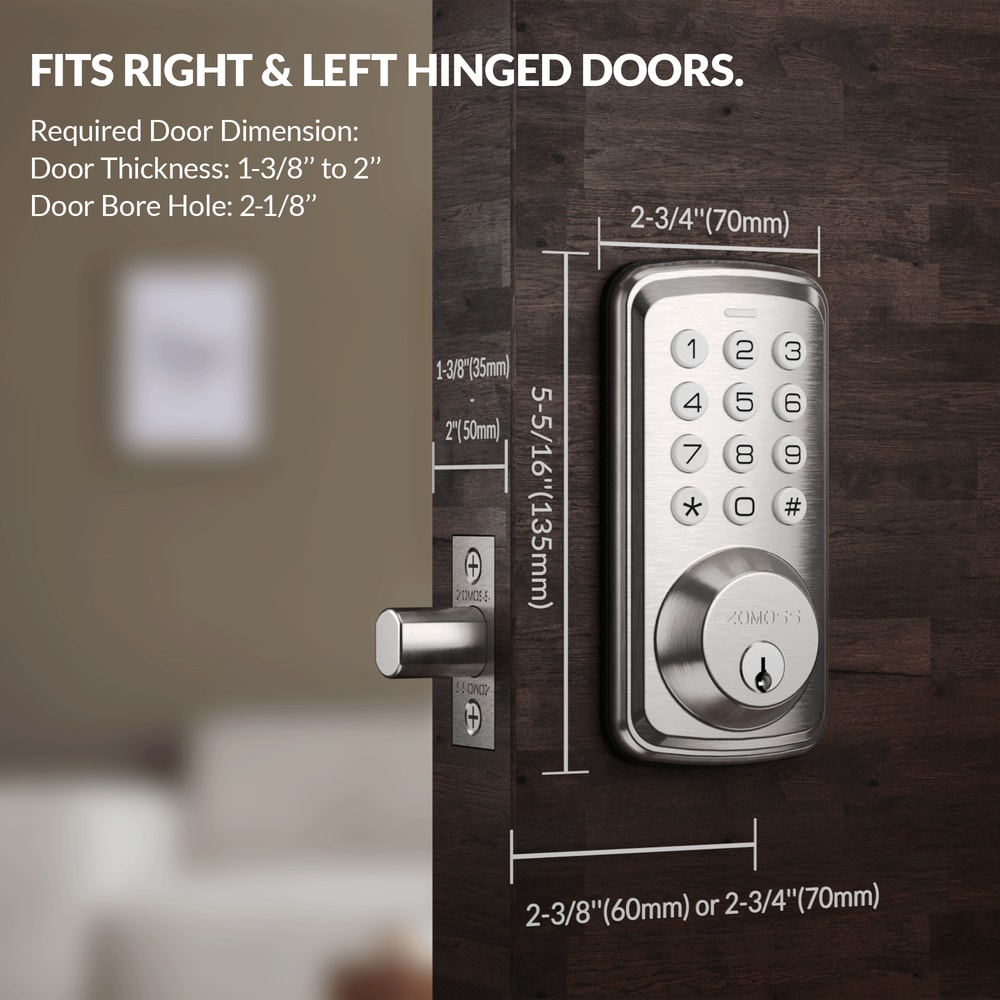 Smart Keypad Door Lock Digital Keyless Entry With AntiPeeking Password Auto Lock And Easy Installat 5