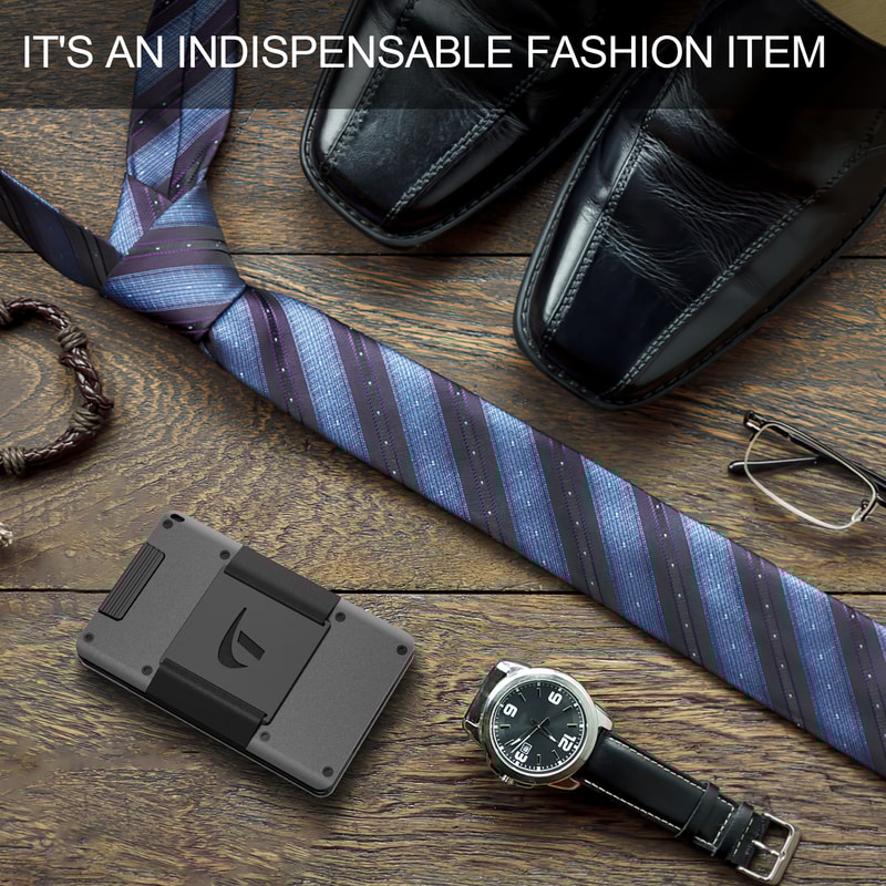 Aluminum Slim Minimalist Wallet For Men Holds 15 Cards Cash With Stretchable Belt 3