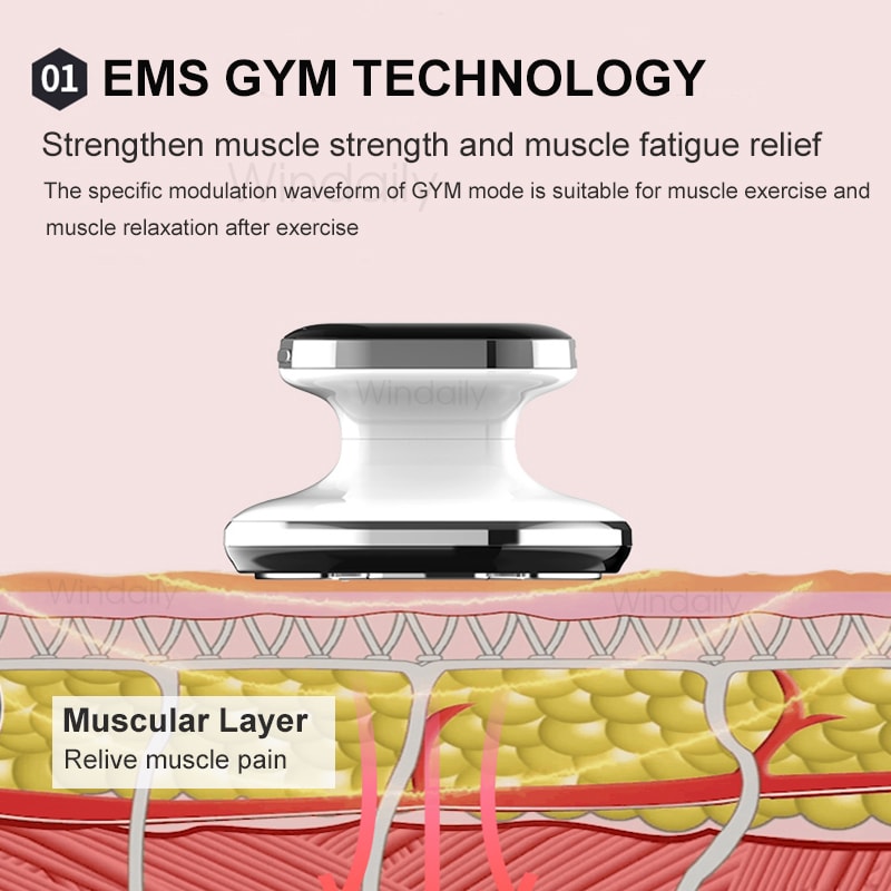 EMS RF Body Slimming Machine Fat Burner And Cellulite Massager With LED Light Therapy For Weight L 2