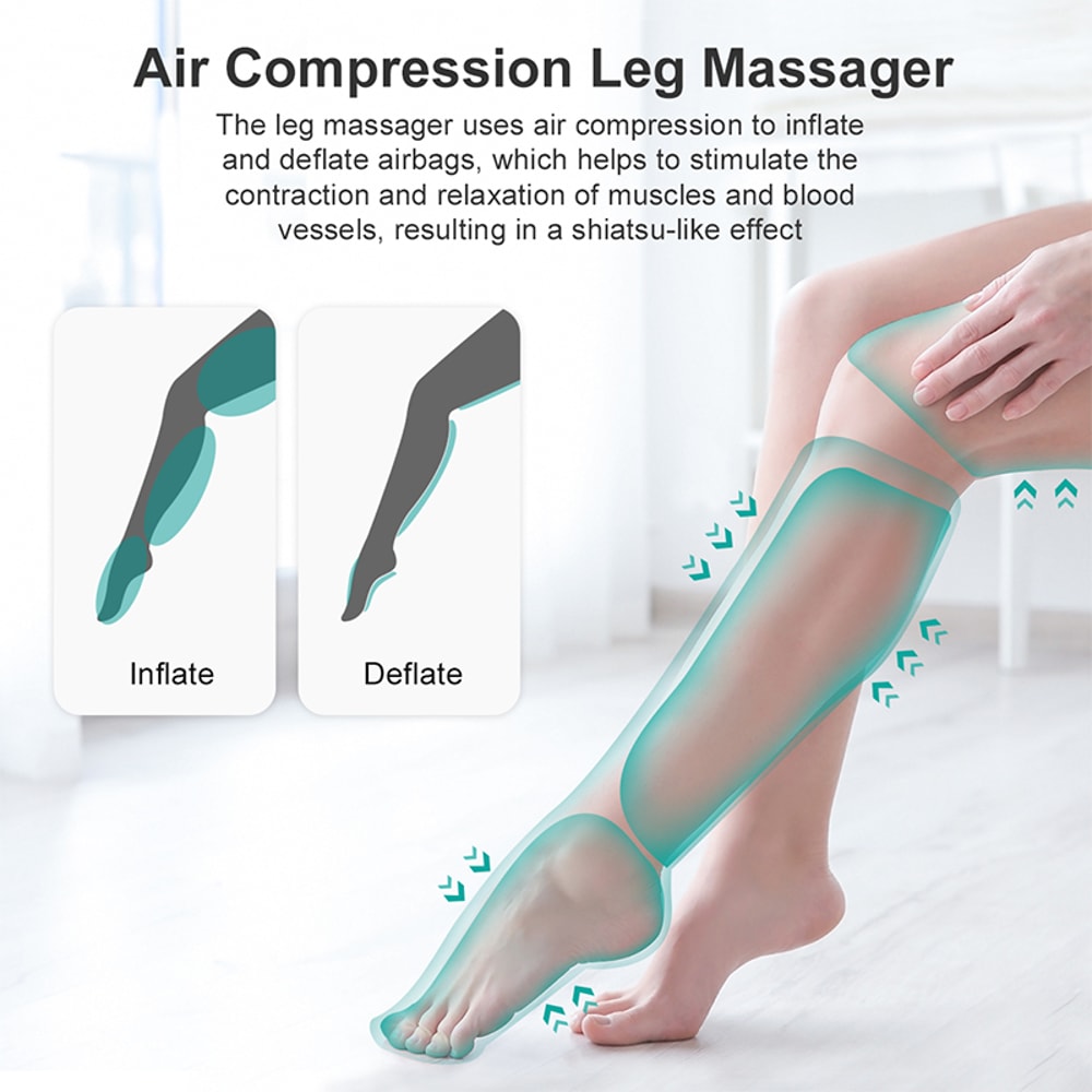 Air Compression Leg Massager For Circulation And Recovery Foot And Calf Relaxation Therapy 1
