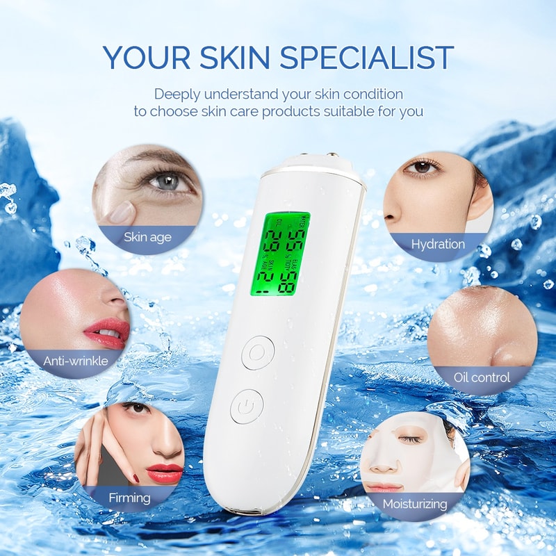 Portable Digital Skin Tester For Face Moisture Oil Elasticity And Skin Age Analysis 2