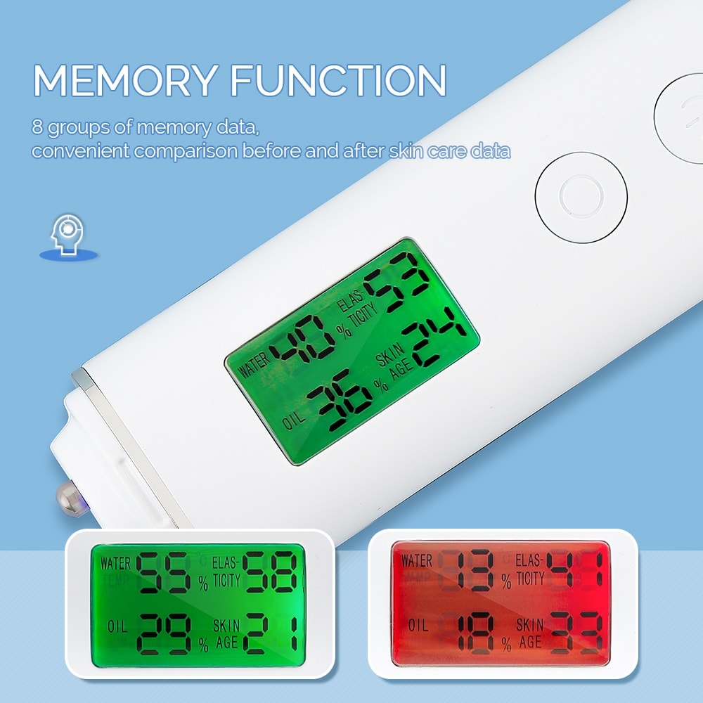 Portable Digital Skin Tester For Face Moisture Oil Elasticity And Skin Age Analysis 3