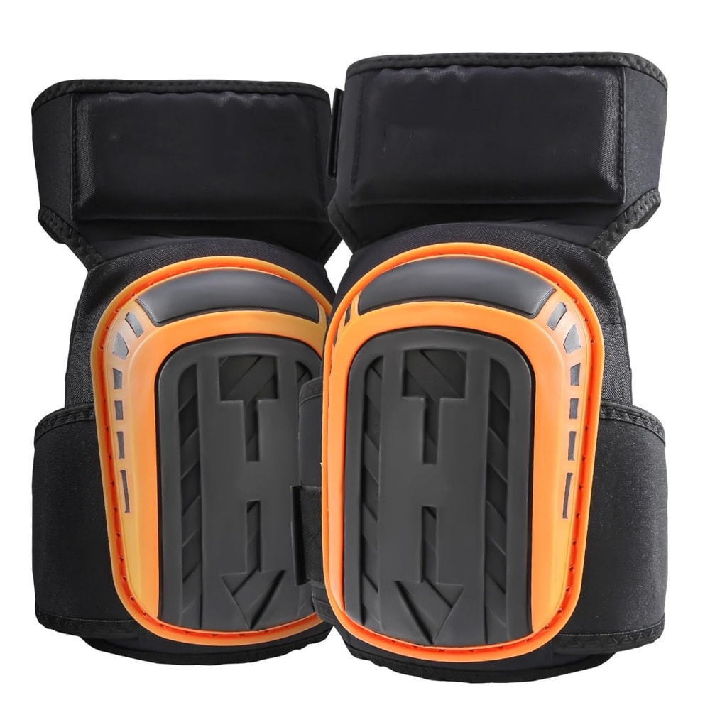 Heavy Duty Work Knee Pads with Gel Cushion and Anti Slip Straps for Construction Flooring Gardening