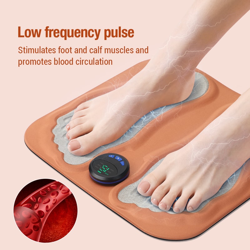 Foot Massager Pad 15 Intensity Levels Rechargeable For Relaxation Muscle Relief 0
