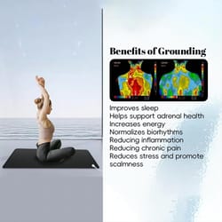 grounding mat for sleep improvement and health recovery, emf protection, earthing pad with cable for electrostatic