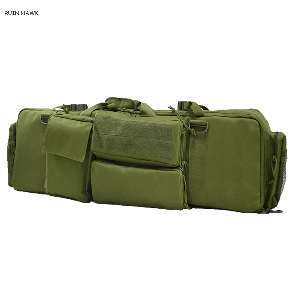 Heavy Duty Tactical Rifle Gun Bag, Durable Oxford Airsoft Paintball Case with Shoulder Strap