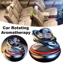 solar-powered aromatherapy star ball, rotating car ornament for relaxation & ambiance