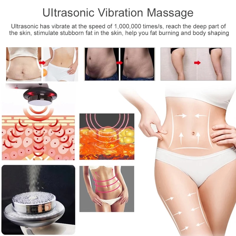 3in1 Ultrasonic Cavitation EMS Body Slimming Massager Fat Burner Cellulite Removal And Skin Care Th 2