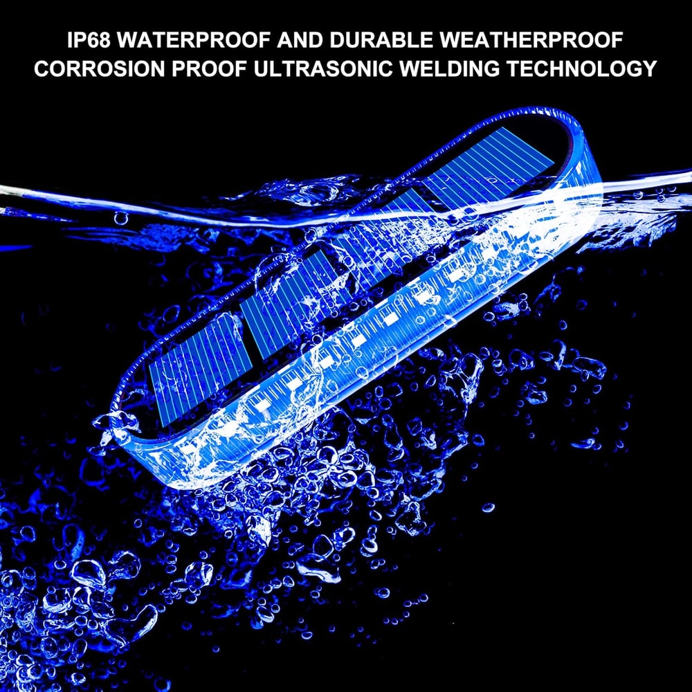 Waterproof LED Outdoor Lighting for Steps, Docks, and Driveways, IP68 Wireless, Solar-Powered