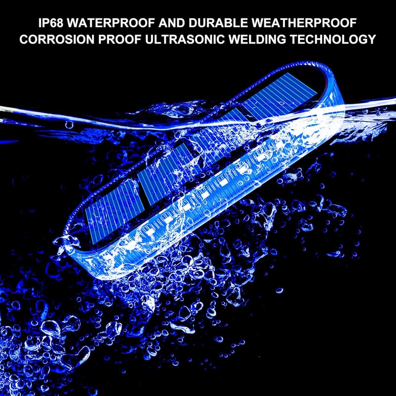 Waterproof LED Outdoor Lighting for Steps, Docks, and Driveways, IP68 Wireless, Solar-Powered