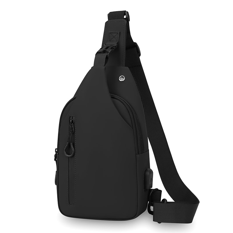 Large Capacity USB Charging Multifunctional Chest Bag Fashionable Lightweight Crossbody Shoulder Ba 5