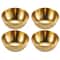 Stainless Steel Golden Sauce Dishes Set Elegant Spice Serving Trays For Appetizers Seasonings 4
