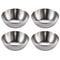 Stainless Steel Golden Sauce Dishes Set Elegant Spice Serving Trays For Appetizers Seasonings 5