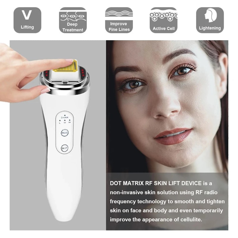 RF Radio Frequency Face Lifting Device Dot Matrix Beauty Massager For Skin Tightening Wrinkle Remo 1