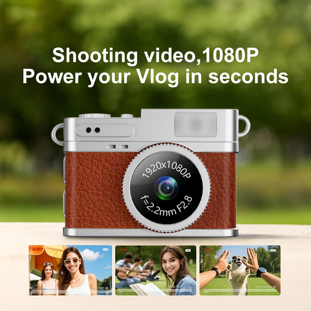 Mini Portable HD Sports Camera Compact Student Camera With Necklace Design 0