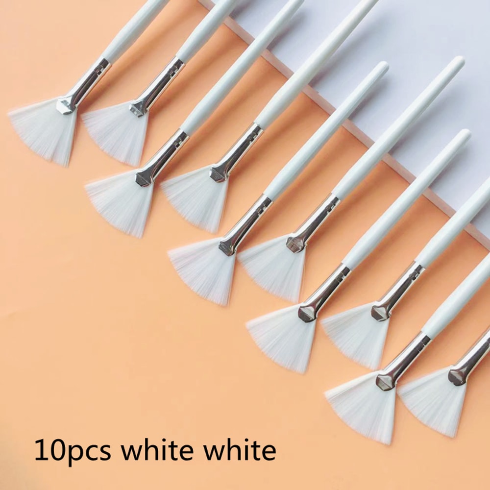 FanShaped Foundation Makeup Brush Set Multifunctional Beauty Tool For Facial Masks Essential Oils A 6