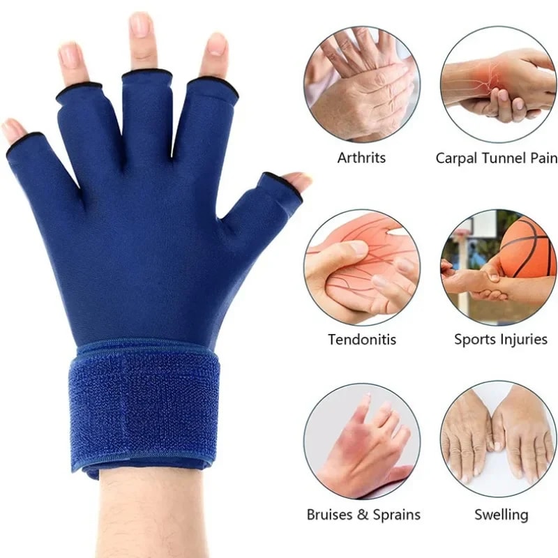 Icing Finger Steam Pack Adjustable Wrist Strap Gel Cold Hot Compress For Men Women 3