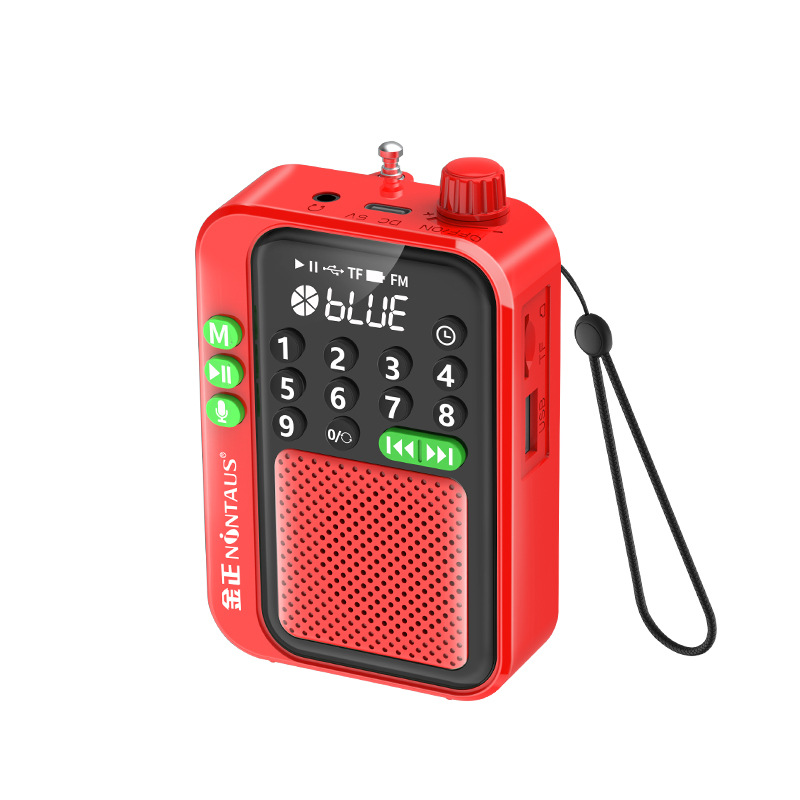 Mini Pocket FM Radio Bluetooth Speaker With LED Display And Recording Feature 8