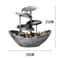 Tabletop Water Fountain 4Tier Lotus Leaf Small Waterfall USB Desk Fountain With Automatic Pump Pow 7