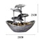 Tabletop Water Fountain 4Tier Lotus Leaf Small Waterfall USB Desk Fountain With Automatic Pump Pow 7