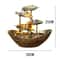 Tabletop Water Fountain 4Tier Lotus Leaf Small Waterfall USB Desk Fountain With Automatic Pump Pow 8