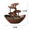 Tabletop Water Fountain 4Tier Lotus Leaf Small Waterfall USB Desk Fountain With Automatic Pump Pow 6