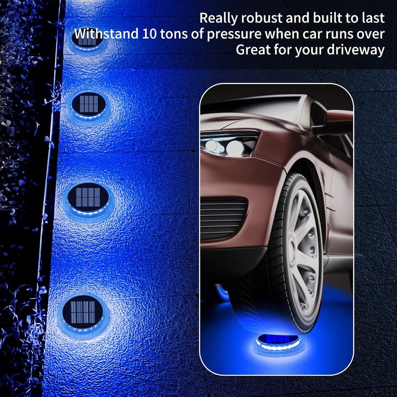 Waterproof LED Solar Step Lights for Outdoor Deck, Pathway, and Yard