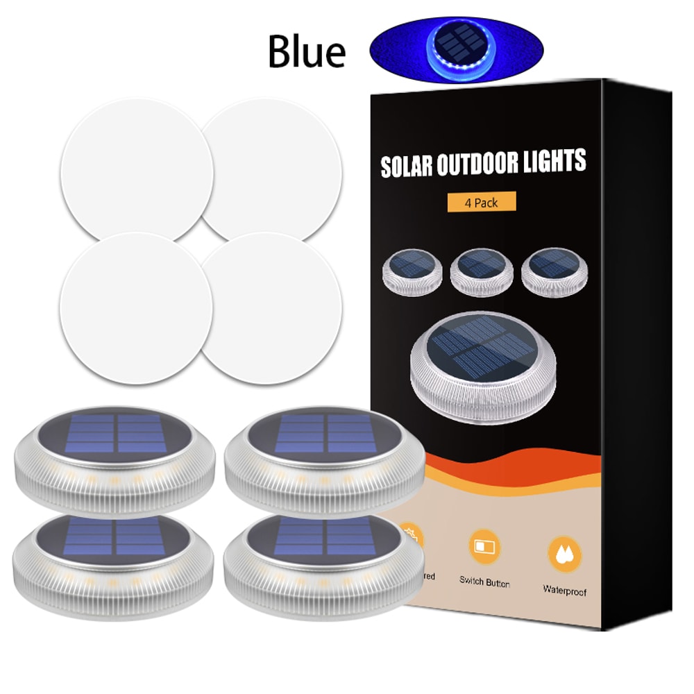 Waterproof LED Solar Step Lights for Outdoor Deck, Pathway, and Yard