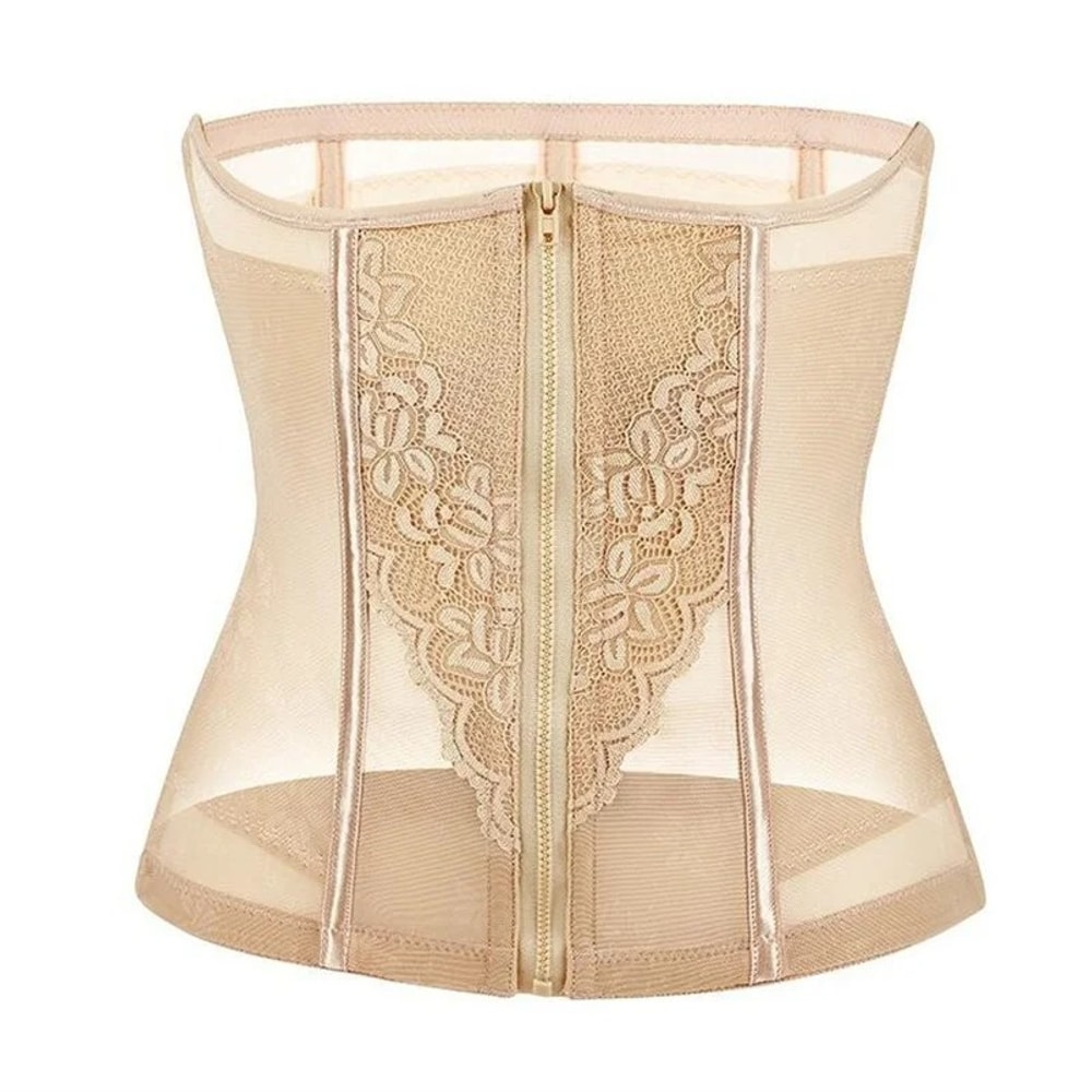 Women Tummy Control Shapewear with Double Buckles, Breathable Mesh for Hourglass Shape