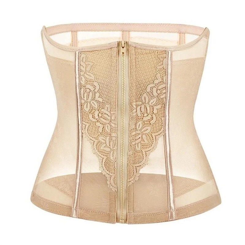 Women Tummy Control Shapewear with Double Buckles, Breathable Mesh for Hourglass Shape