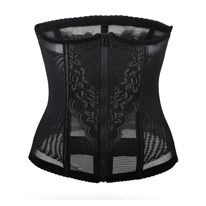 Women Tummy Control Shapewear with Double Buckles, Breathable Mesh for Hourglass Shape