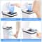 Touchless Motion Sensor Trash Cans, Slim Automatic 12L Bins for Bathroom, Bedroom, Office, White with Lid