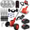 Cordless Lawn Trimmer Weed Wacker 3 Blade Types Easy Edging Lawn Mower Grass Cutter 9