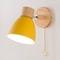 Nordic LED Wall Lamp With Wooden Base Modern Iron Wall Light For Bedroom And Living Room Decor 8