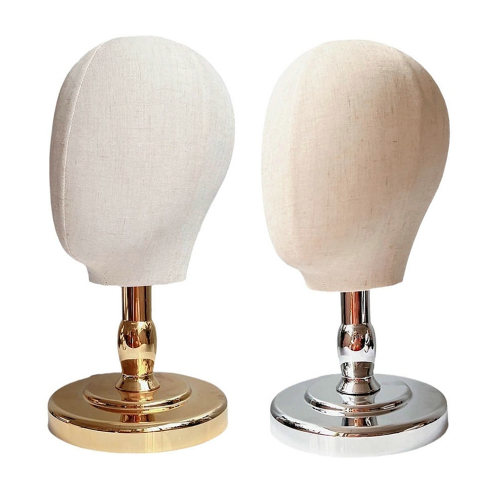 Mannequin Head Wig Display Stand For Hairpieces Hats Portable Styling Stand For Home Salon 0