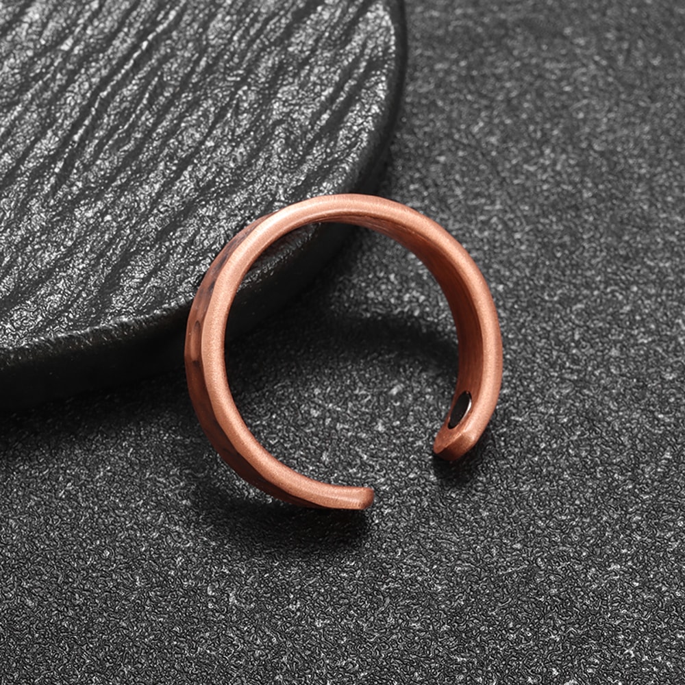 Adjustable Magnetic Copper Ring For Men And Women Unique ConcaveConvex Design HighQuality Red Coppe 1