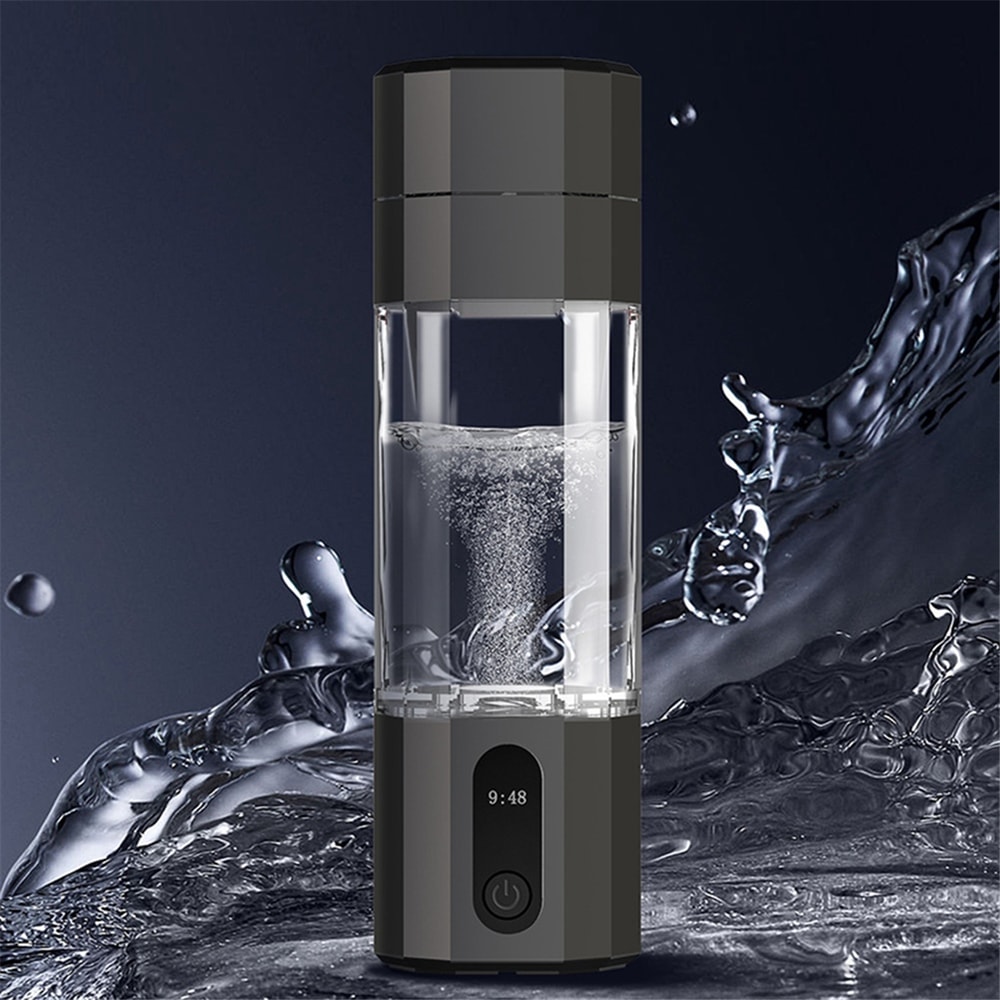 Portable Electrolysis Hydrogen Generator Water Bottle 8000PPB Rechargeable 0