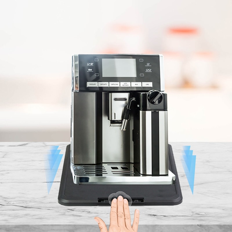 Sliding Coffee Maker Tray Mat Kitchen Appliance Slider For Countertop Organization Blender Toaster 2