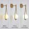 Modern Glass Ball Wall Light, Luxury Gold Sconce for Living Room, Bedroom & Aisle, Nordic Wall Mount Indoor Decor Lamp