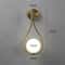 Modern Glass Ball Wall Light, Luxury Gold Sconce for Living Room, Bedroom & Aisle, Nordic Wall Mount Indoor Decor Lamp