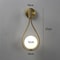 Modern Glass Ball Wall Light, Luxury Gold Sconce for Living Room, Bedroom & Aisle, Nordic Wall Mount Indoor Decor Lamp