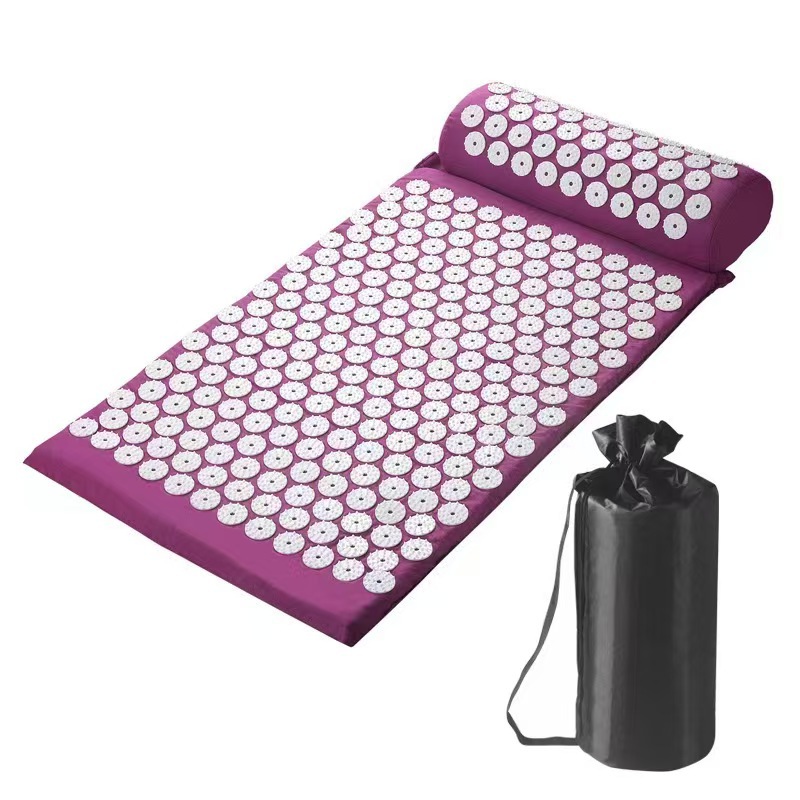 Acupressure Mat & Pillow Spike Massage Pad for Pain Relief and Relaxation