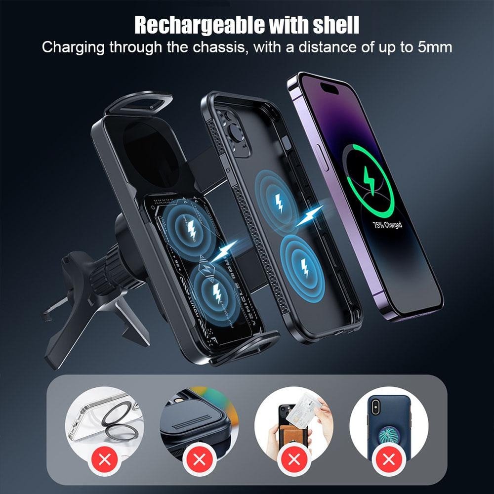 Samsung Phone Holder With 360 Rotation Wireless Charging Stand 4