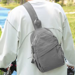 trendy women's portable messenger bag, multifunctional chest bag & small backpack for leisure travel