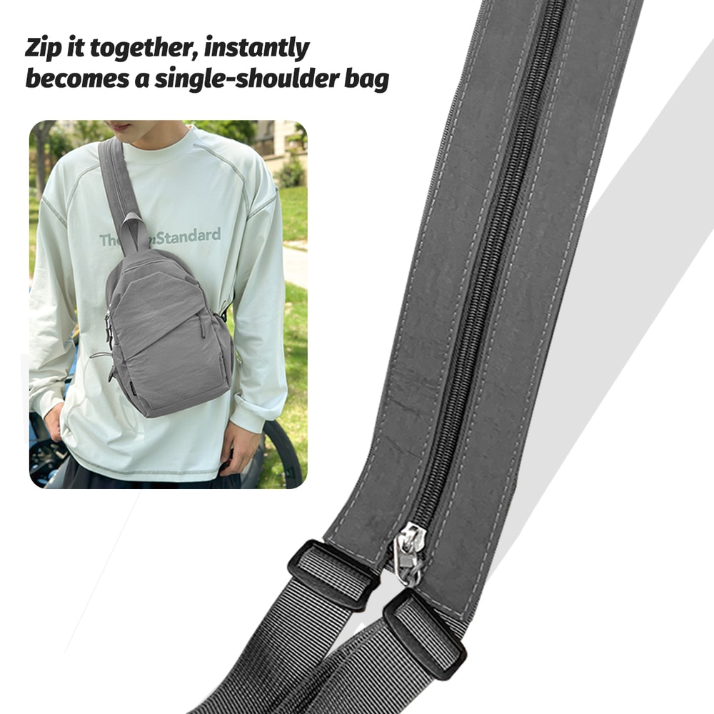 Trendy Womens Portable Messenger Bag Multifunctional Chest Bag Small Backpack For Leisure Travel 1