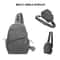 Trendy Womens Portable Messenger Bag Multifunctional Chest Bag Small Backpack For Leisure Travel 2